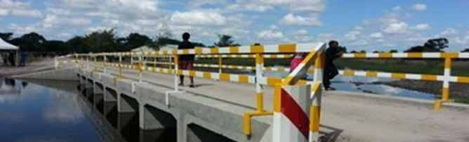 River crossing bridge at Sangwali